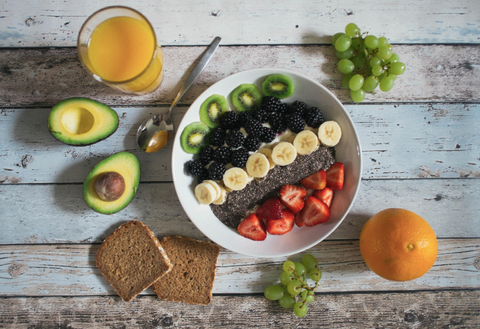 Bowl of fruit and vegetables